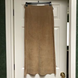 Kenneth Cole 100% genuine leather, maxi skirt.